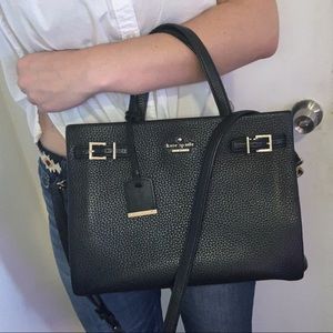 Classy black leather Kate Spade handbag